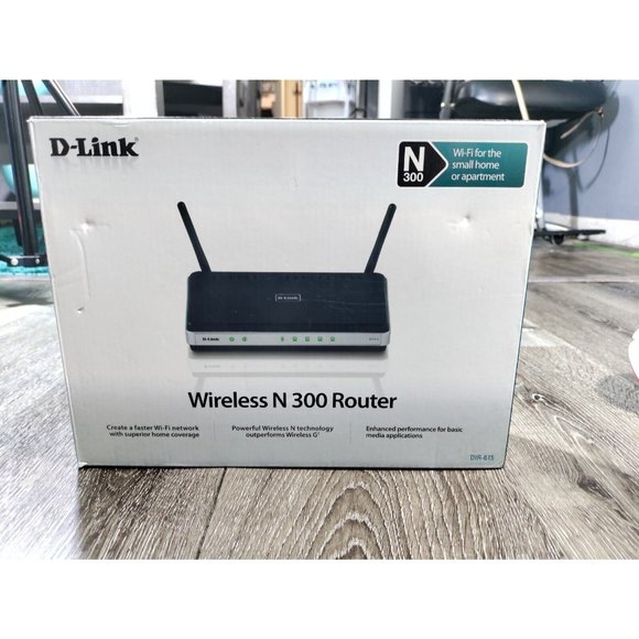 D-Link Wireless Router N300 DIR 615 4Lan Ports Wireless USB Port Black - Picture 1 of 4